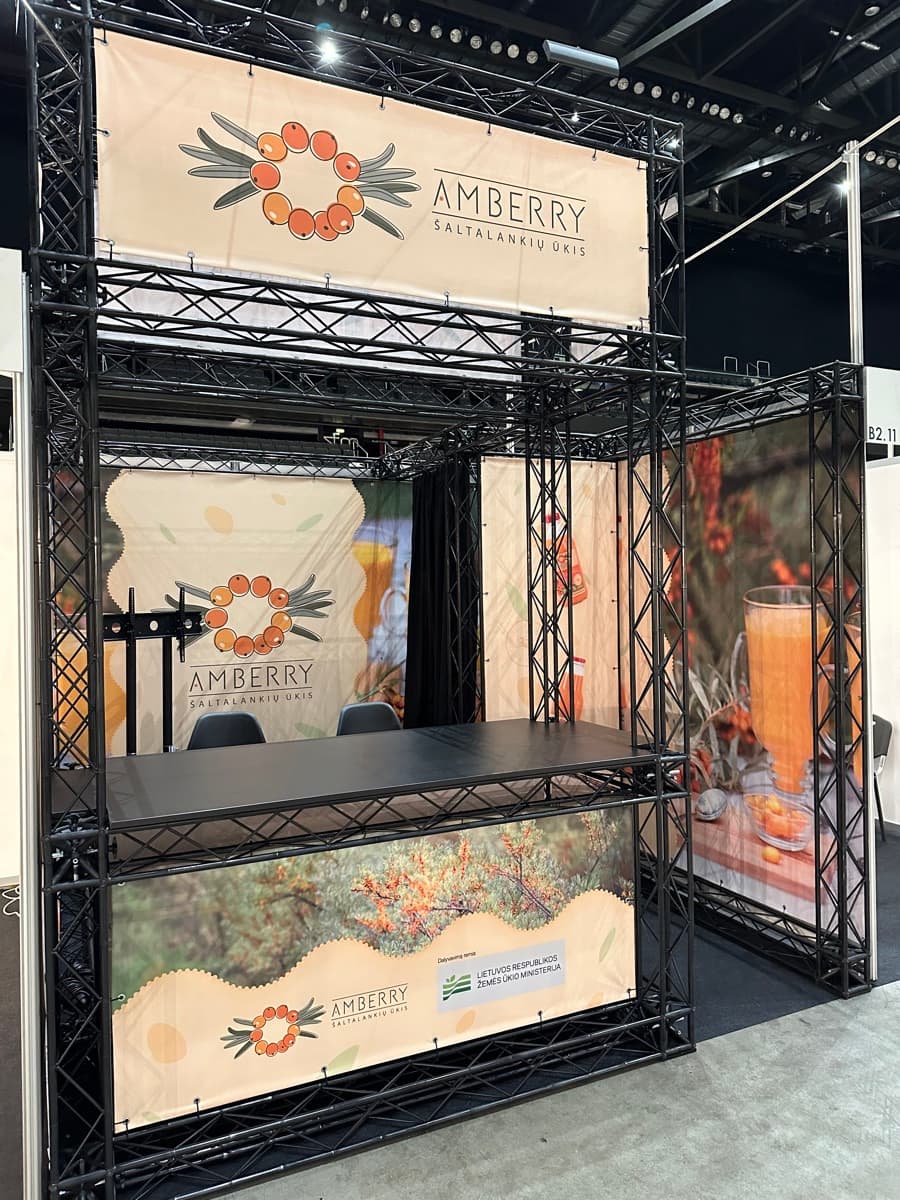 Amberry 3x3m modulārais stends