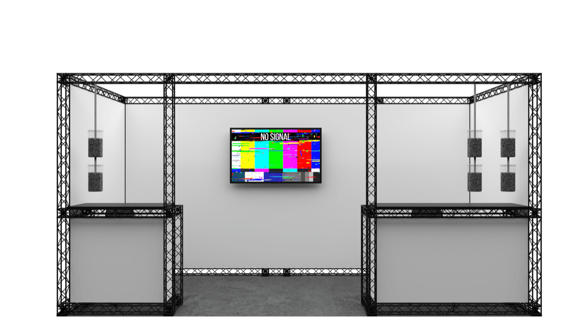 Kalcitas 4x2m izstāžu stends