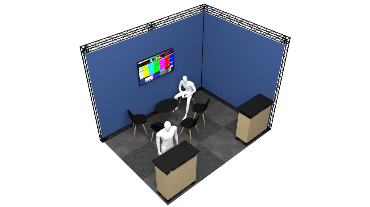 Zebra Sign 4x3m stends