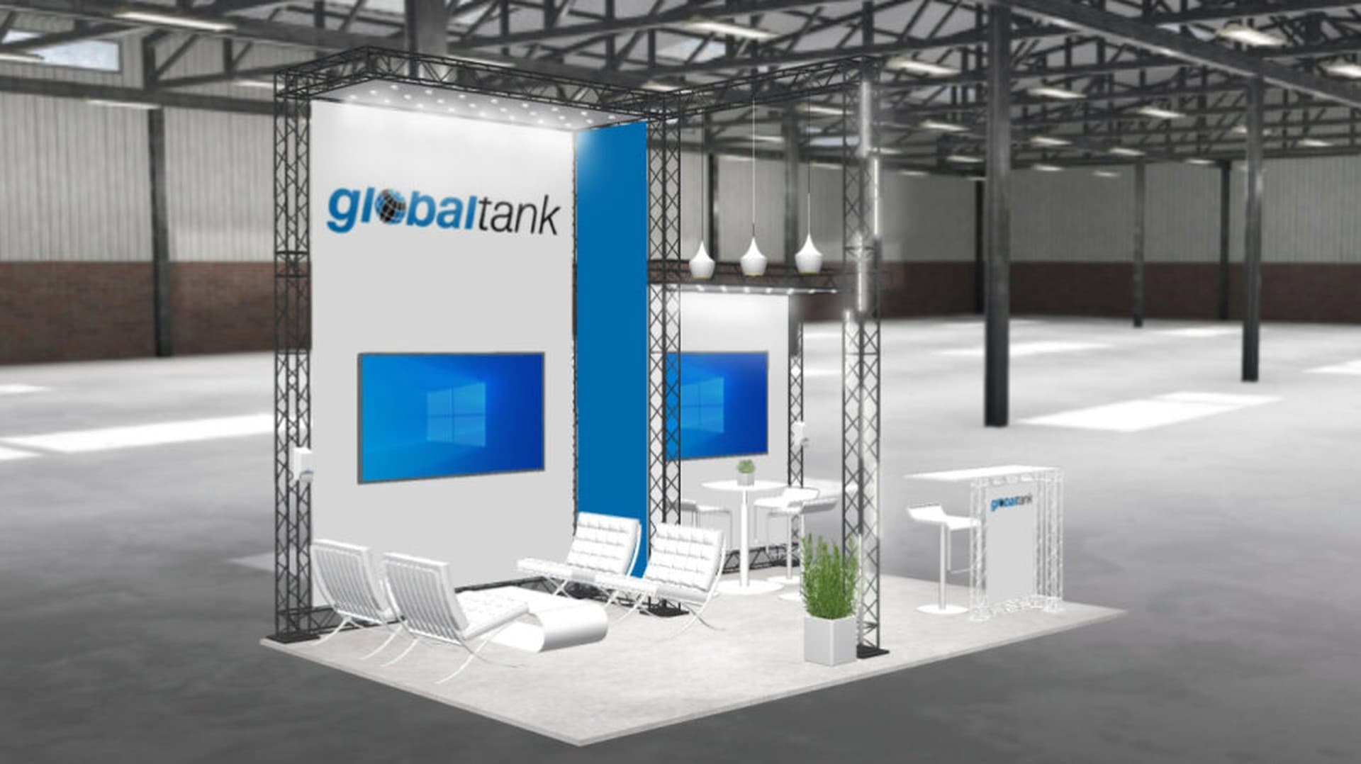 GlobalTank 6x4m izstāžu stends